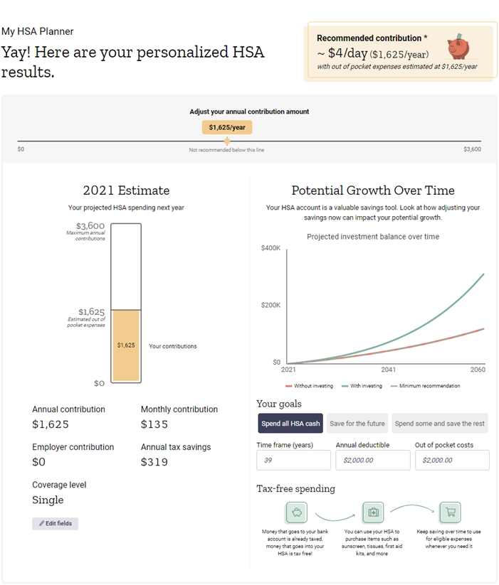 My HSA Planner
